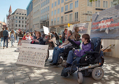 M�nchen, in der Fu�g�ngerzone